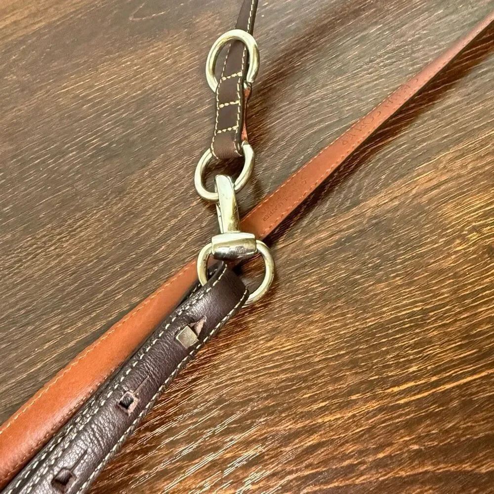 Vintage Casual Corner Women’s brown silver leather Belt size medium 30-34” .5”